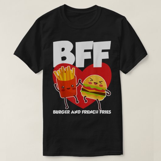 T-shirt BFF Burger And Fries (Design devant)