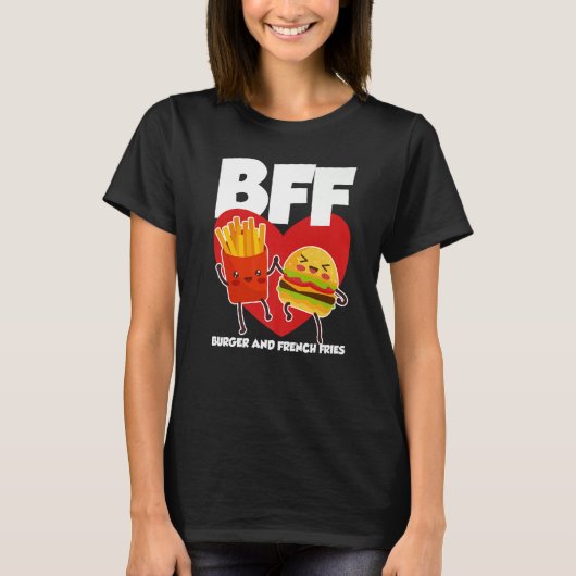 T-shirt BFF Burger And Fries (Devant)