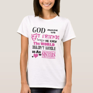T-shirt BFF Dieu nous a rendu meilleurs amis