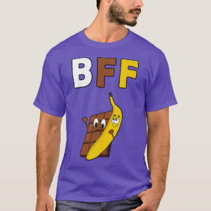T-shirt BFF Meilleur Ami Pour Toujours Chocolat Aime Banan