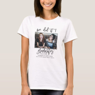 T-shirt BFF Nous l'avons fait Graduation avec Photo