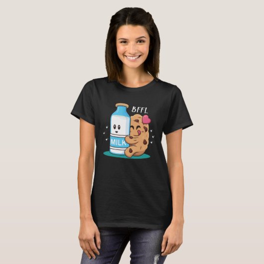 T-shirt BFL Best Friend 4 Life Biscuit Hugging Milk ON BA (Devant entier)