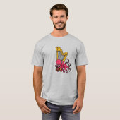 T-shirt BG- Octopus Jouer Chemise Harpe (Devant entier)