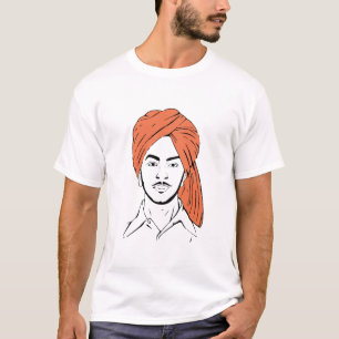 T-shirt Bhagat Singh le combat indien de liberté de héro