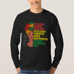 T-shirt BHM Femmes Africaines Africaines Amérique Noire M