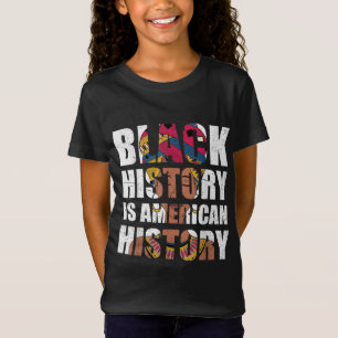 T-Shirt BHM Histoire Noire Histoire Américaine Melanin Bla