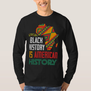 T-shirt BHM Noirs Américains Fier Africain-Américain Noir 