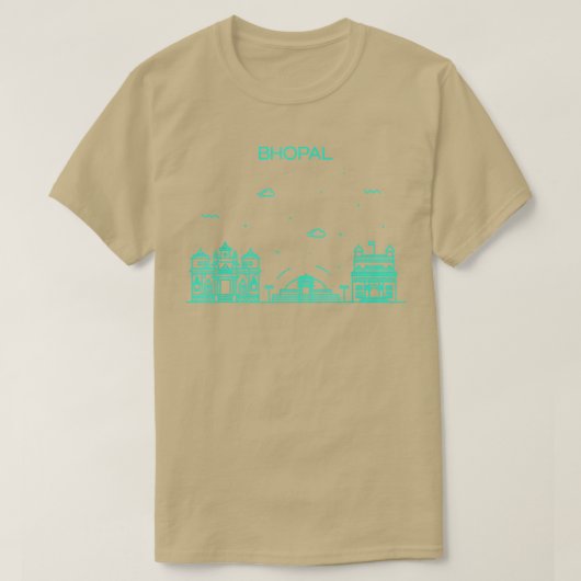 T-shirt Bhopal nocturne (Design devant)