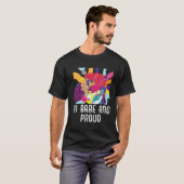 T-shirt Bi Babe And Proud Bisexual Rainbow Pride Bisexuali (Devant entier)