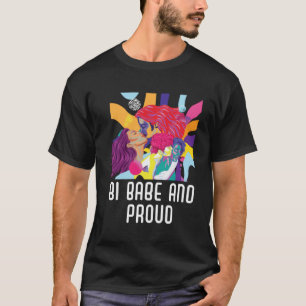 T-shirt Bi Babe Et Fière Bisexuel Rainbow Pride Bisexuali