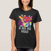 T-shirt Bi Bro And Proud Bisexual Rainbow Pride Bisexualit (Devant)