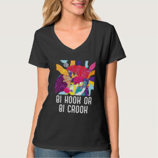 T-shirt Bi Hook Or Bi Crook Bisexual Rainbow Pride Bisexua