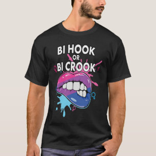 T-shirt Bi Hook Ou Bi Crook Bisexual Rainbow Pride Bisexua