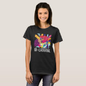 T-shirt Bi Lateral Bisexual Rainbow Pride Bisexuality LGBT (Devant entier)