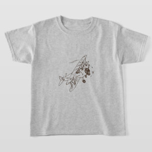 T-shirt Bi-plans Art Déco - sans texte.