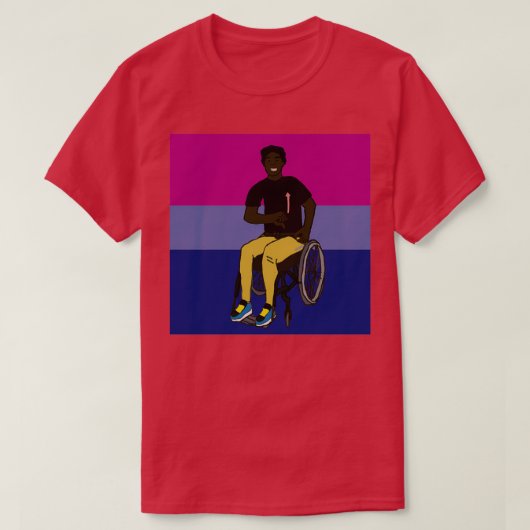 T-shirt Bi Pride ASL (Design devant)