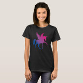 T-shirt Bi Pride Flag Unicorn Bisexual (Devant entier)