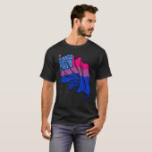 T-shirt Bi Pride Mois Us Drapeau Bisexuel Drapeau Queer Lg (Devant entier)