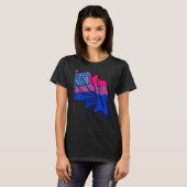 T-shirt Bi Pride Mois Us Drapeau Bisexuel Drapeau Queer Lg (Devant entier)
