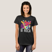 T-shirt Bi Rock Bisexual Rainbow Pride March Bisexuality L (Devant entier)