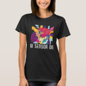 T-shirt Bi Sensor On Bisexual Rainbow Pride Bisexuality LG (Devant)