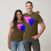 T-shirt Biangles LGBT Bi Triangles Bisexual Fierté Drapeau (Unisexe)