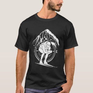 T-shirt Biathlon Sports hiver Athlète Snow Skier Biathlet