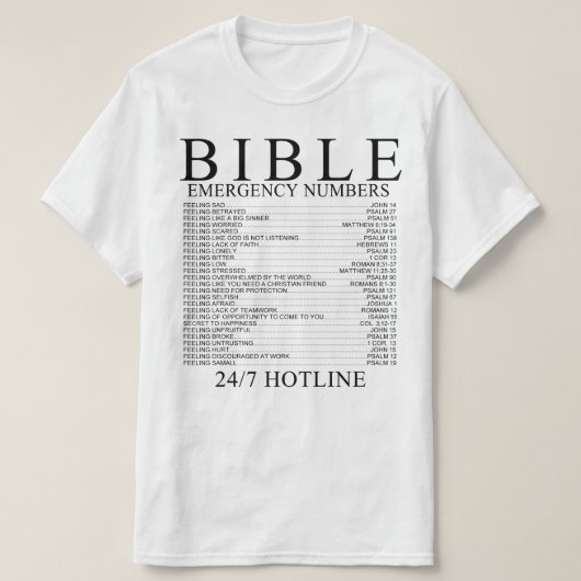 T-shirt Bible (Design devant)
