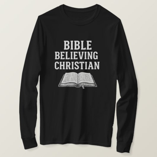 T-shirt Bible Believing Christian - Long-sleeve Shirt (Design devant)