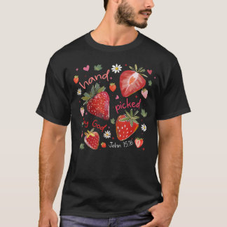 T-shirt Bible chrétienne à la fraise choisie par Dieu