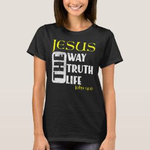 T-shirt Bible chrétienne contre Jean 146 1