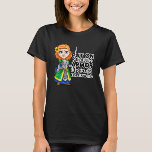 T-shirt Bible chrétienne Motivation Armure de Dieu Ephésie