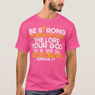 T-shirt Bible chrétienne Verse Joshua 19 Croix