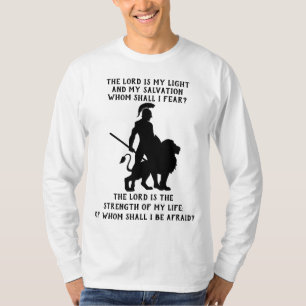 T-shirt Bible chrétienne Verse Psaume 27