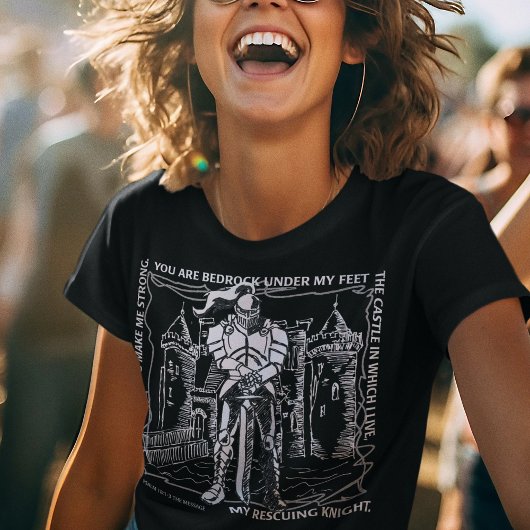 T-SHIRT BIBLE CINDERELLA BEDROCK, CHÂTEAU, CHEVALIER SECOU