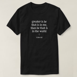 T-shirt Bible Verset Chrétien Texte Personnalisé Moderne