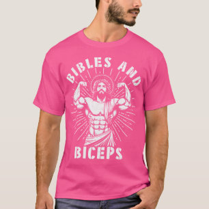 T-shirt Bibles Et Biceps Drôle Christian Weighting Wo