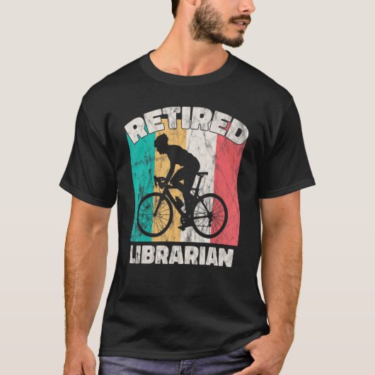 T-shirt Bibliothécaire à la retraite (Devant)