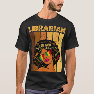 T-shirt Bibliothécaire afro-américaine femmes historienne 