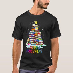 T-shirt Bibliothécaire Amoureux des Livres Livres Sapin de