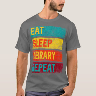 T-shirt Bibliothécaire Cadeau Manger Bibliothèque de som