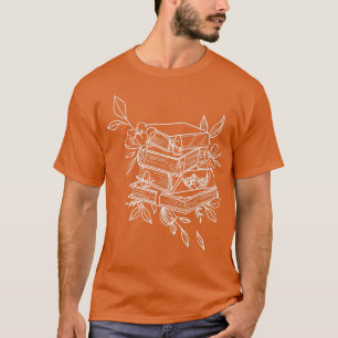 T-shirt Bibliothécaire de fleurs Amateurs de livres pour f