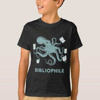 T-shirt Bibliothécaire de l'école Cadeau Octopus Lecture l