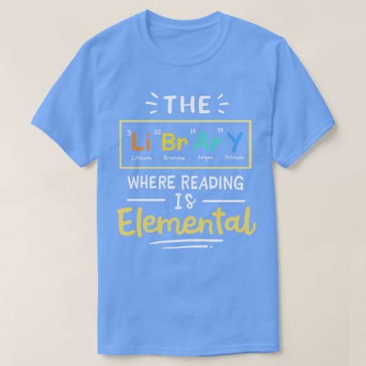 T-shirt Bibliothécaire de lecture (Design devant)