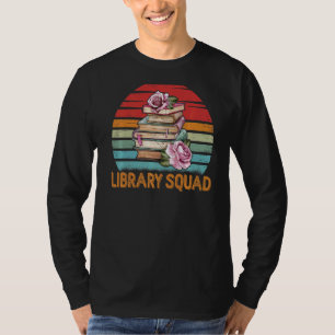 T-shirt Bibliothécaire de l'escadron de bibliothèque Vin d