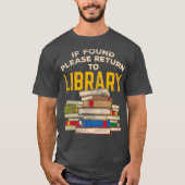 T-shirt Bibliothécaire Drôle Lecture Cadeau (Devant)