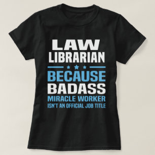 T-shirt Bibliothécaire en droit