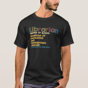 T-shirt Bibliothécaire Gardien Des Livres Livre De Livres