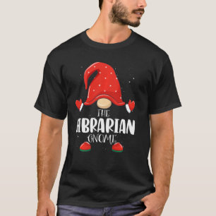 T-shirt Bibliothécaire Gnome Matching Family Group Christm