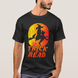 T-shirt Bibliothécaire Lit Ou Trompe Halloween Sorcière Ch